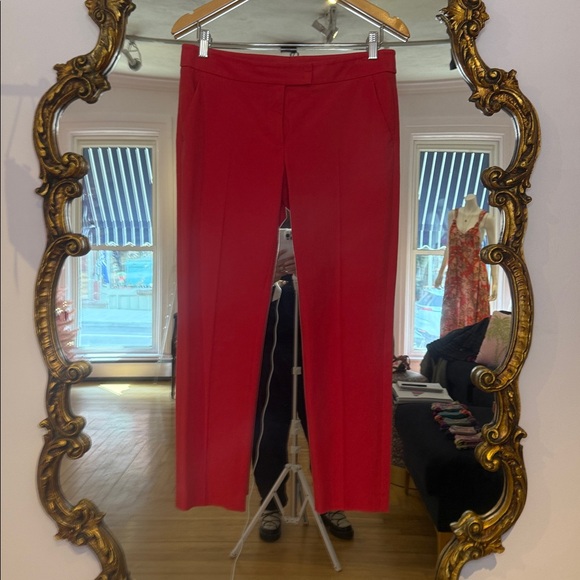 Akris Punto Red Cotton pant size 6 excellent condition - Picture 4 of 8